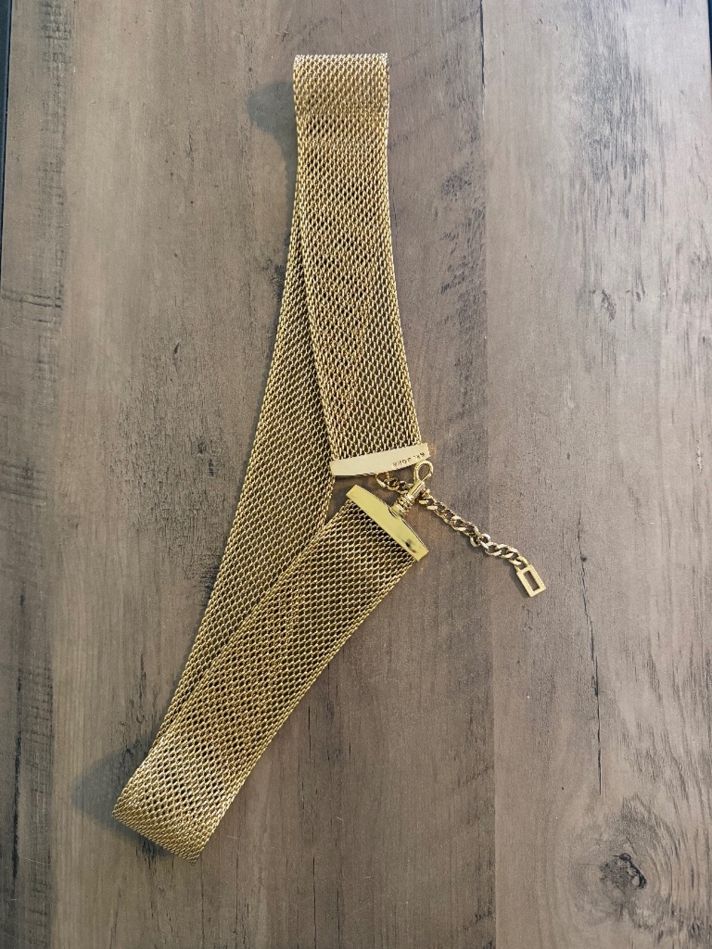St John’s Gold Mesh Belt NWOT